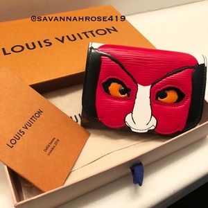 Black Red Monogram Kabuki Cruise Victorine Wallet